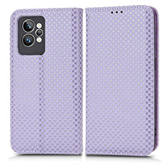 Handytasche Stand Schutzhülle Flip Leder Hülle C03X für Realme GT2 Pro 5G Violett