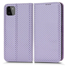 Handytasche Stand Schutzhülle Flip Leder Hülle C03X für Samsung Galaxy A22 5G Violett