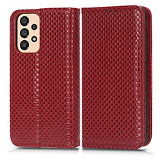 Handytasche Stand Schutzhülle Flip Leder Hülle C03X für Samsung Galaxy A23 4G Rot