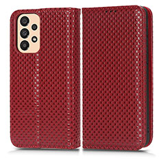 Handytasche Stand Schutzhülle Flip Leder Hülle C03X für Samsung Galaxy A23 5G Rot