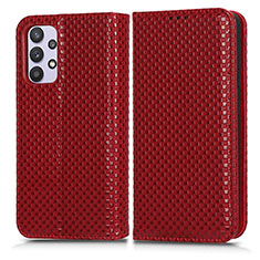 Handytasche Stand Schutzhülle Flip Leder Hülle C03X für Samsung Galaxy A32 5G Rot