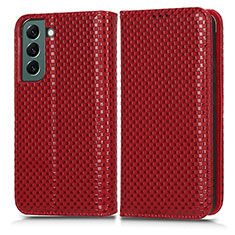 Handytasche Stand Schutzhülle Flip Leder Hülle C03X für Samsung Galaxy S23 5G Rot