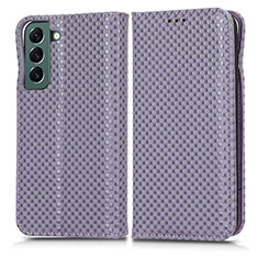 Handytasche Stand Schutzhülle Flip Leder Hülle C03X für Samsung Galaxy S23 5G Violett