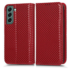 Handytasche Stand Schutzhülle Flip Leder Hülle C03X für Samsung Galaxy S23 Plus 5G Rot