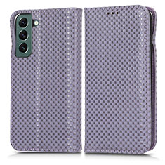 Handytasche Stand Schutzhülle Flip Leder Hülle C03X für Samsung Galaxy S24 5G Violett