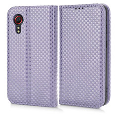 Handytasche Stand Schutzhülle Flip Leder Hülle C03X für Samsung Galaxy XCover 5 SM-G525F Violett