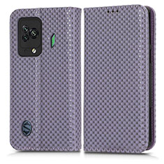 Handytasche Stand Schutzhülle Flip Leder Hülle C03X für Xiaomi Black Shark 5 5G Violett