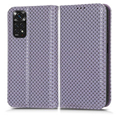 Handytasche Stand Schutzhülle Flip Leder Hülle C03X für Xiaomi Redmi Note 11 4G (2022) Violett