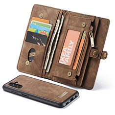 Handytasche Stand Schutzhülle Flip Leder Hülle C04S für Samsung Galaxy A04s Braun