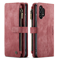 Handytasche Stand Schutzhülle Flip Leder Hülle C04S für Samsung Galaxy A32 4G Rot