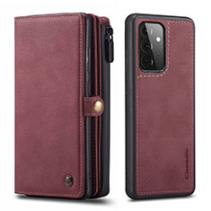 Handytasche Stand Schutzhülle Flip Leder Hülle C04S für Samsung Galaxy A72 4G Rot