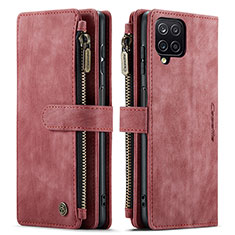 Handytasche Stand Schutzhülle Flip Leder Hülle C05S für Samsung Galaxy A12 5G Rot