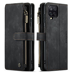 Handytasche Stand Schutzhülle Flip Leder Hülle C05S für Samsung Galaxy A12 5G Schwarz