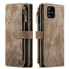 Handytasche Stand Schutzhülle Flip Leder Hülle C05S für Samsung Galaxy A71 4G A715 Braun