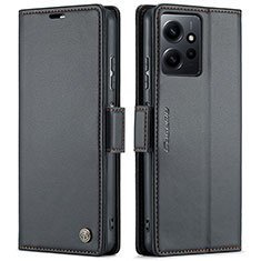 Handytasche Stand Schutzhülle Flip Leder Hülle C05S für Xiaomi Redmi Note 12 4G Schwarz