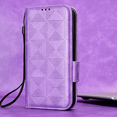 Handytasche Stand Schutzhülle Flip Leder Hülle C05X für Huawei Enjoy 50z Violett