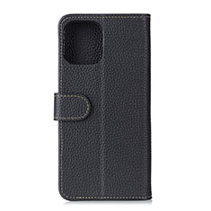 Handytasche Stand Schutzhülle Flip Leder Hülle C06 für Xiaomi Mi 11 Lite 4G Schwarz