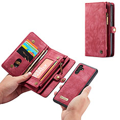 Handytasche Stand Schutzhülle Flip Leder Hülle C06S für Samsung Galaxy A13 5G Rot