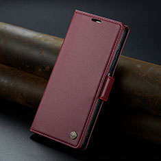 Handytasche Stand Schutzhülle Flip Leder Hülle C06S für Xiaomi Redmi Note 12 4G Rot