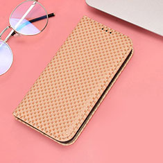 Handytasche Stand Schutzhülle Flip Leder Hülle C06X für Huawei Honor X8 4G Gold