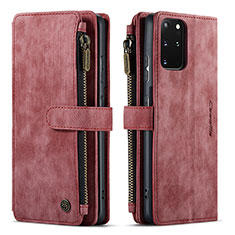 Handytasche Stand Schutzhülle Flip Leder Hülle C07S für Samsung Galaxy S20 Plus Rot