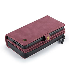 Handytasche Stand Schutzhülle Flip Leder Hülle C08S für Samsung Galaxy S22 5G Rot