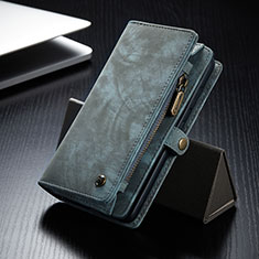 Handytasche Stand Schutzhülle Flip Leder Hülle C11S für Samsung Galaxy S21 FE 5G Blau