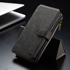 Handytasche Stand Schutzhülle Flip Leder Hülle C12S für Samsung Galaxy S24 Plus 5G Schwarz