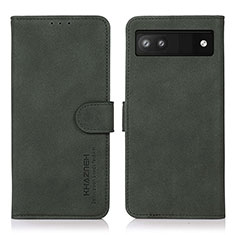 Handytasche Stand Schutzhülle Flip Leder Hülle D01Y für Google Pixel 7a 5G Grün