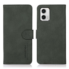 Handytasche Stand Schutzhülle Flip Leder Hülle D01Y für Motorola Moto G73 5G Grün