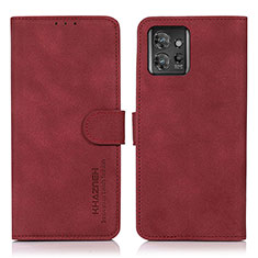 Handytasche Stand Schutzhülle Flip Leder Hülle D01Y für Motorola ThinkPhone 5G Rot