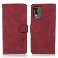 Handytasche Stand Schutzhülle Flip Leder Hülle D01Y für Nokia C210 Rot