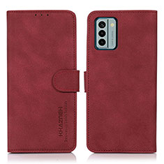 Handytasche Stand Schutzhülle Flip Leder Hülle D01Y für Nokia G22 Rot