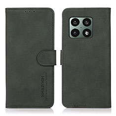 Handytasche Stand Schutzhülle Flip Leder Hülle D01Y für OnePlus 10 Pro 5G Grün