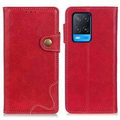 Handytasche Stand Schutzhülle Flip Leder Hülle D01Y für Oppo A54 4G Rot