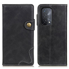 Handytasche Stand Schutzhülle Flip Leder Hülle D01Y für Oppo A74 5G Schwarz