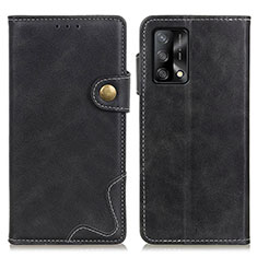 Handytasche Stand Schutzhülle Flip Leder Hülle D01Y für Oppo A95 4G Schwarz