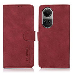 Handytasche Stand Schutzhülle Flip Leder Hülle D01Y für Oppo Reno10 Pro 5G Rot