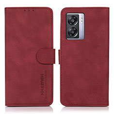 Handytasche Stand Schutzhülle Flip Leder Hülle D01Y für Realme Q5i 5G Rot