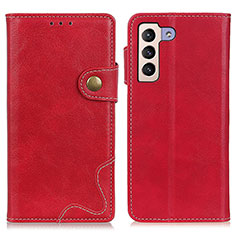 Handytasche Stand Schutzhülle Flip Leder Hülle D01Y für Samsung Galaxy S21 5G Rot