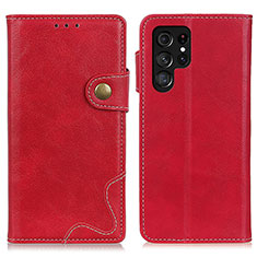 Handytasche Stand Schutzhülle Flip Leder Hülle D01Y für Samsung Galaxy S21 Ultra 5G Rot