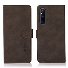 Handytasche Stand Schutzhülle Flip Leder Hülle D01Y für Sony Xperia 1 V Braun