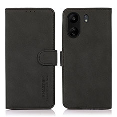 Handytasche Stand Schutzhülle Flip Leder Hülle D01Y für Xiaomi Redmi 13C Schwarz