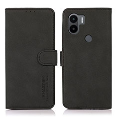 Handytasche Stand Schutzhülle Flip Leder Hülle D01Y für Xiaomi Redmi A1 Plus Schwarz