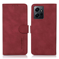 Handytasche Stand Schutzhülle Flip Leder Hülle D01Y für Xiaomi Redmi Note 12 4G Rot