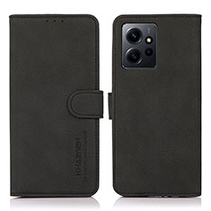 Handytasche Stand Schutzhülle Flip Leder Hülle D01Y für Xiaomi Redmi Note 12 4G Schwarz