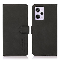 Handytasche Stand Schutzhülle Flip Leder Hülle D01Y für Xiaomi Redmi Note 12 Explorer Schwarz