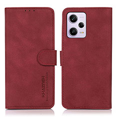 Handytasche Stand Schutzhülle Flip Leder Hülle D01Y für Xiaomi Redmi Note 12 Pro 5G Rot