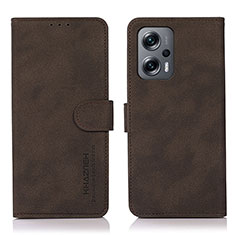 Handytasche Stand Schutzhülle Flip Leder Hülle D01Y für Xiaomi Redmi Note 12 Turbo 5G Braun