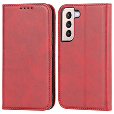 Handytasche Stand Schutzhülle Flip Leder Hülle D03T für Samsung Galaxy S21 FE 5G Rot